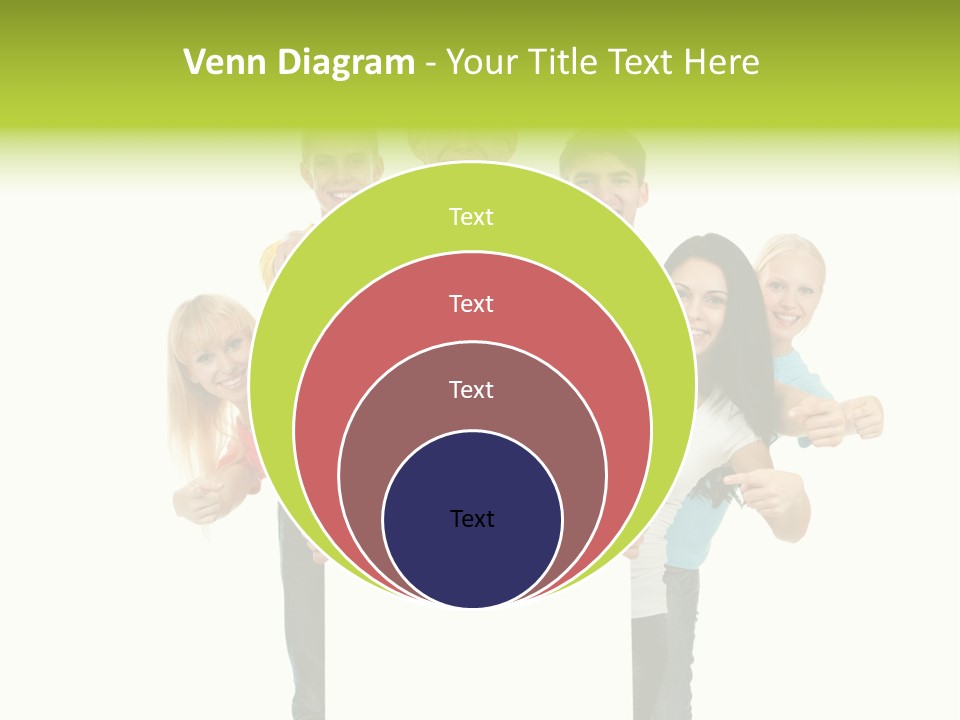 Finger Men Showing PowerPoint Template