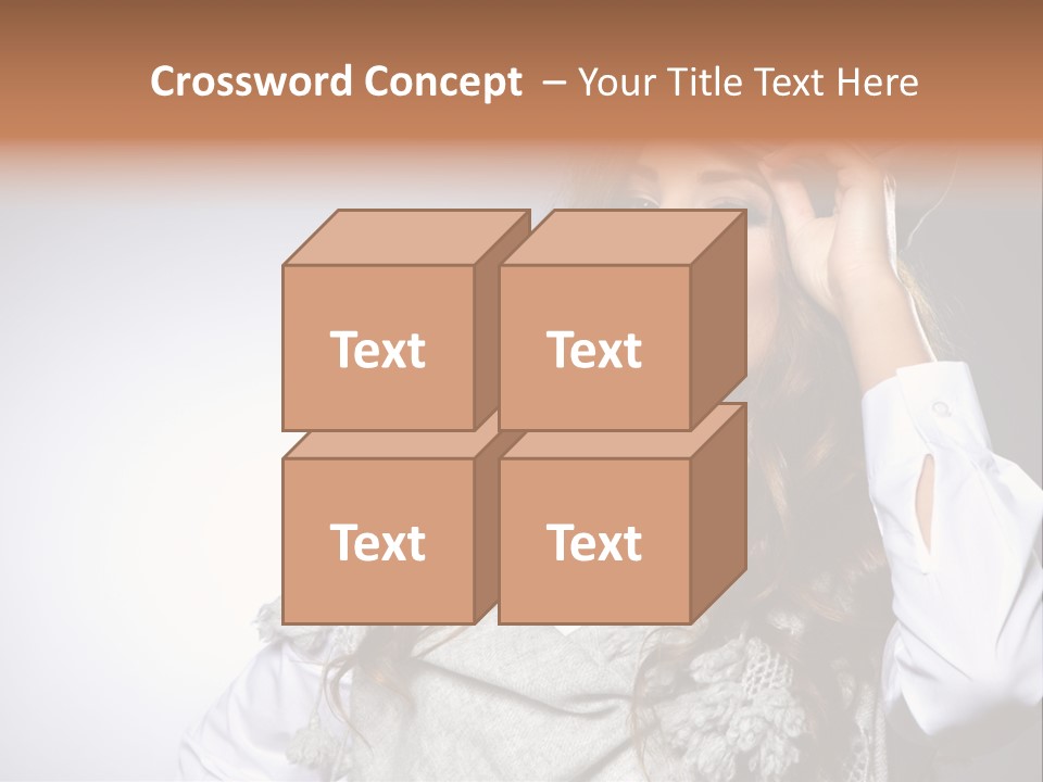 Lady Education Happy PowerPoint Template