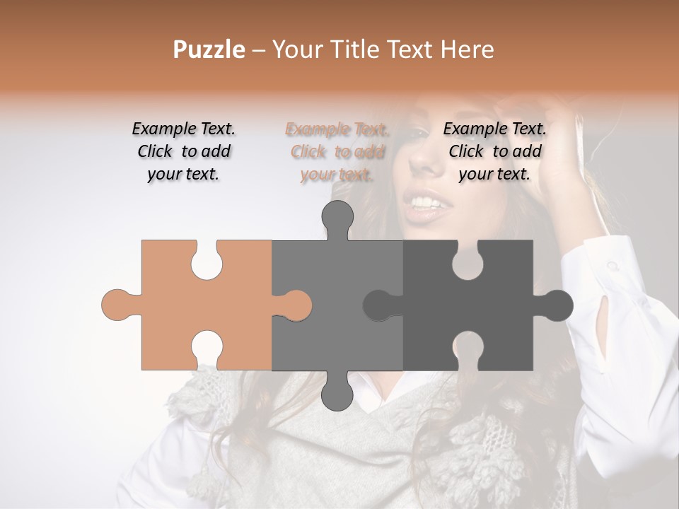 Lady Education Happy PowerPoint Template