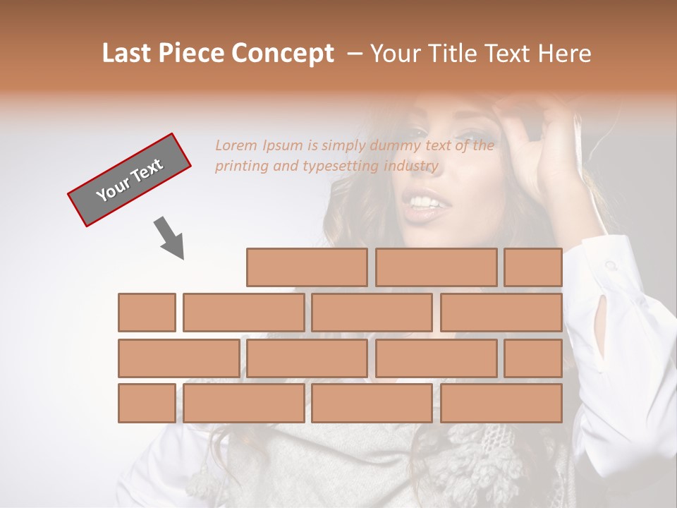 Lady Education Happy PowerPoint Template