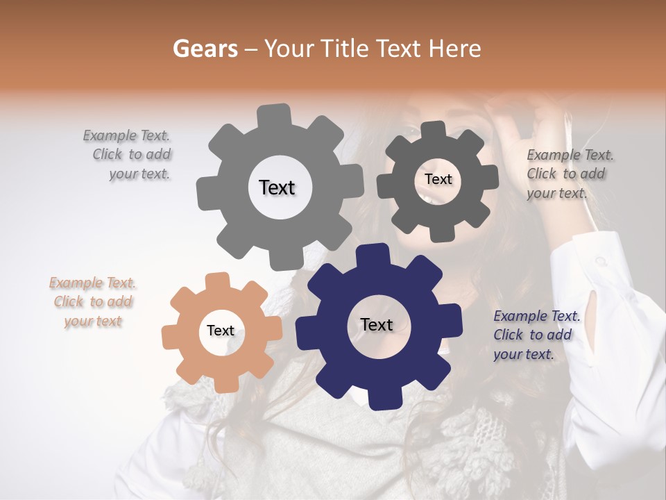 Lady Education Happy PowerPoint Template