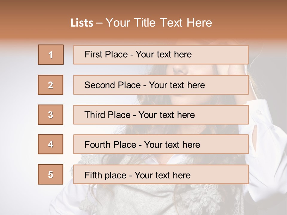 Lady Education Happy PowerPoint Template