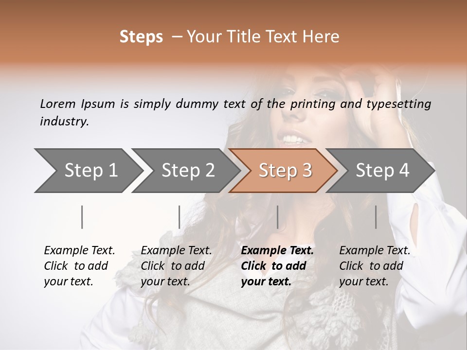 Lady Education Happy PowerPoint Template