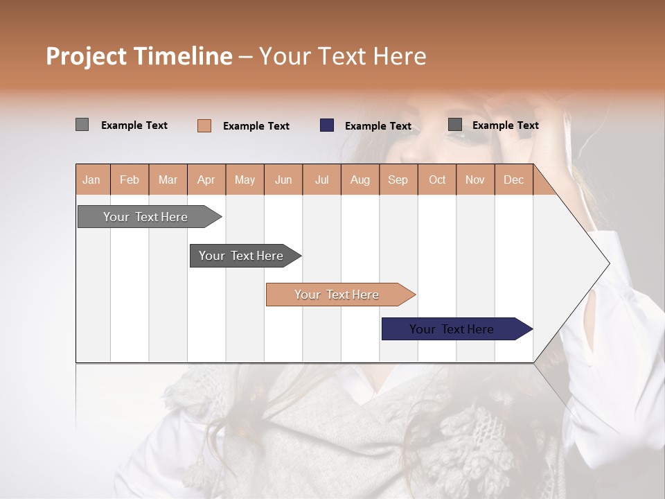 Lady Education Happy PowerPoint Template