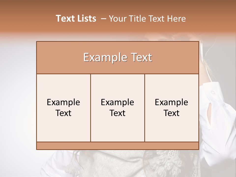 Lady Education Happy PowerPoint Template