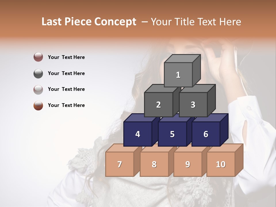 Lady Education Happy PowerPoint Template