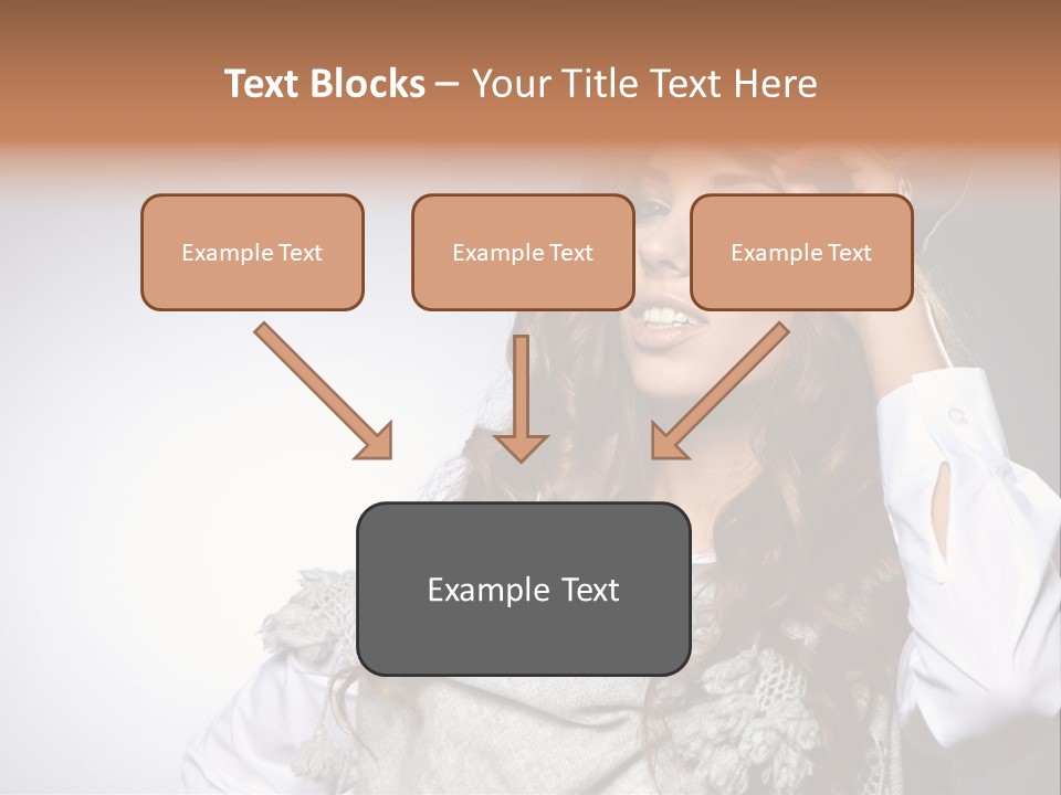 Lady Education Happy PowerPoint Template