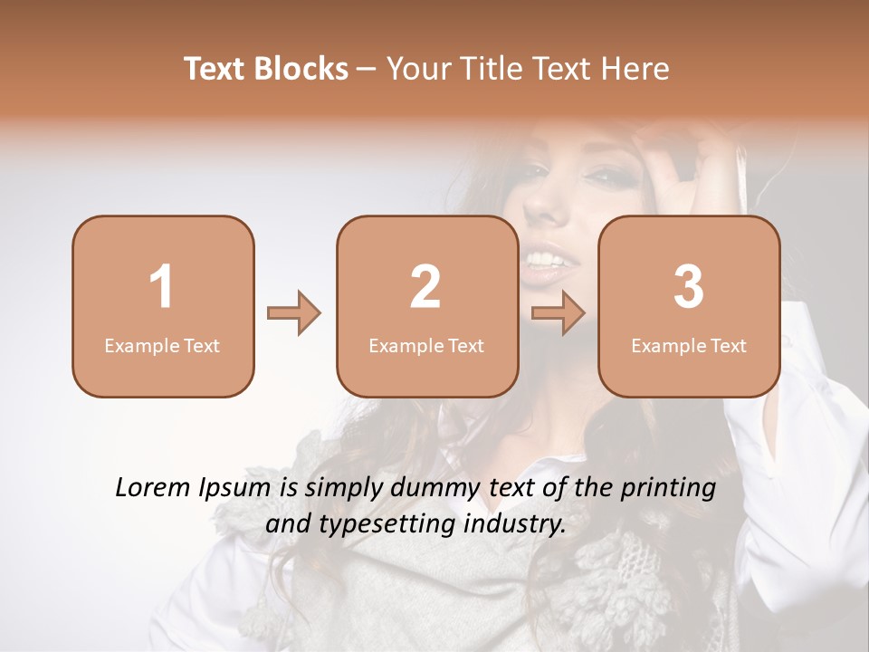 Lady Education Happy PowerPoint Template