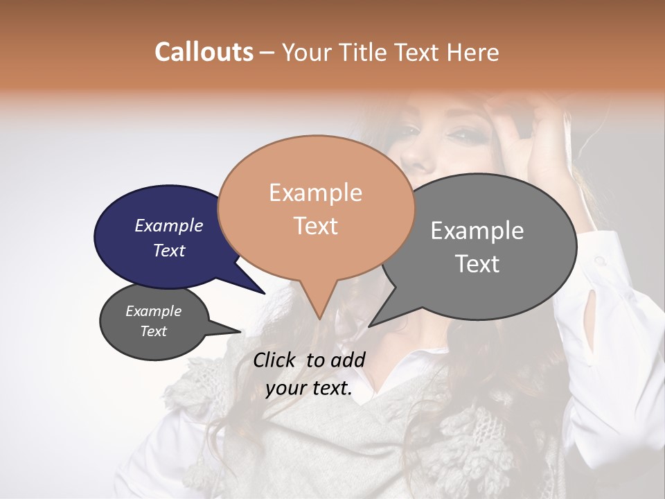 Lady Education Happy PowerPoint Template