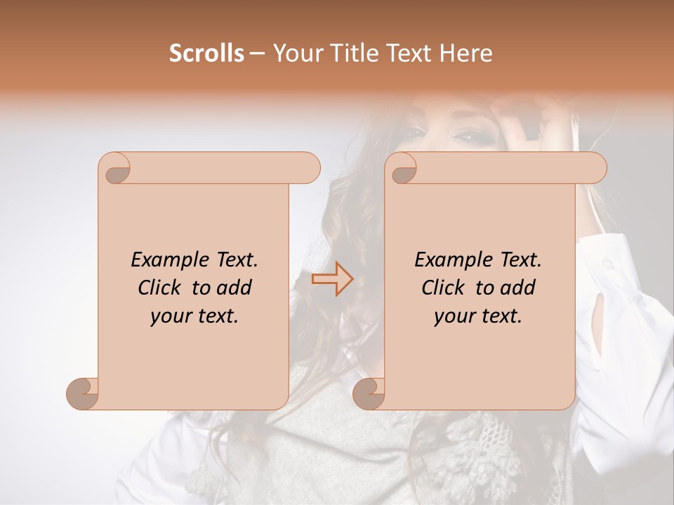 Lady Education Happy PowerPoint Template