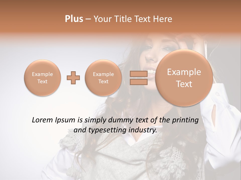 Lady Education Happy PowerPoint Template