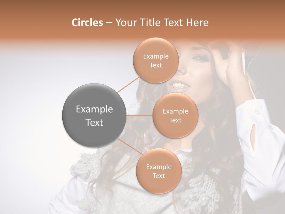 Lady Education Happy PowerPoint Template