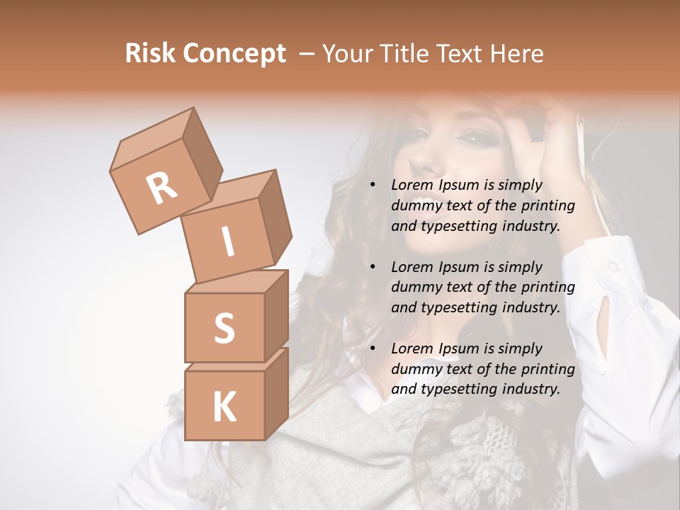 Lady Education Happy PowerPoint Template