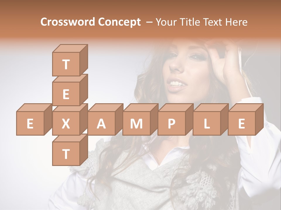 Lady Education Happy PowerPoint Template