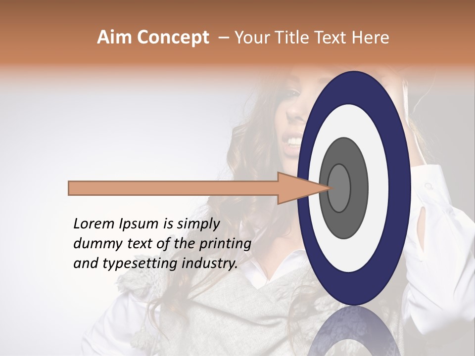 Lady Education Happy PowerPoint Template