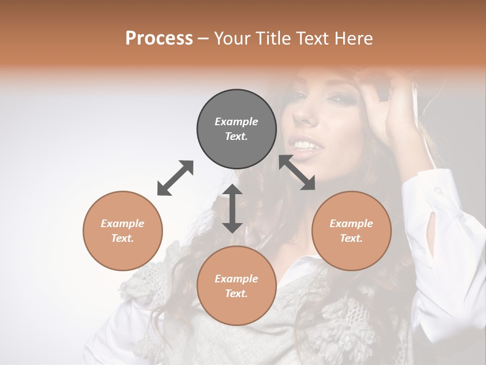 Lady Education Happy PowerPoint Template