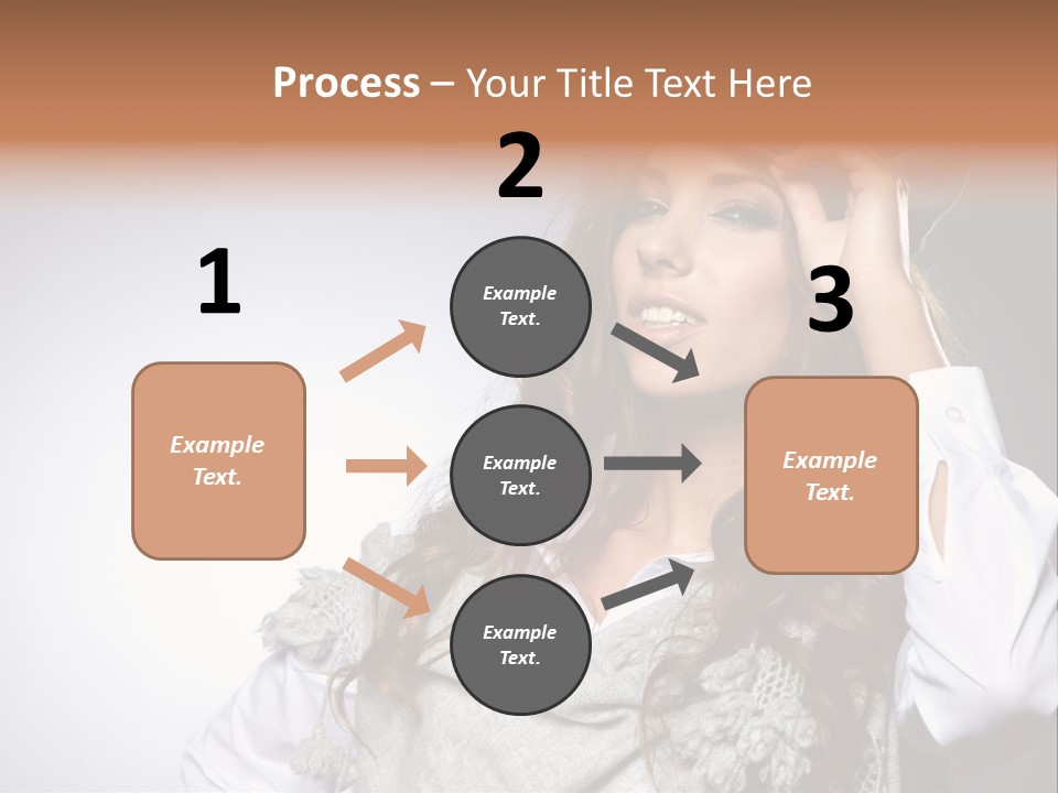 Lady Education Happy PowerPoint Template