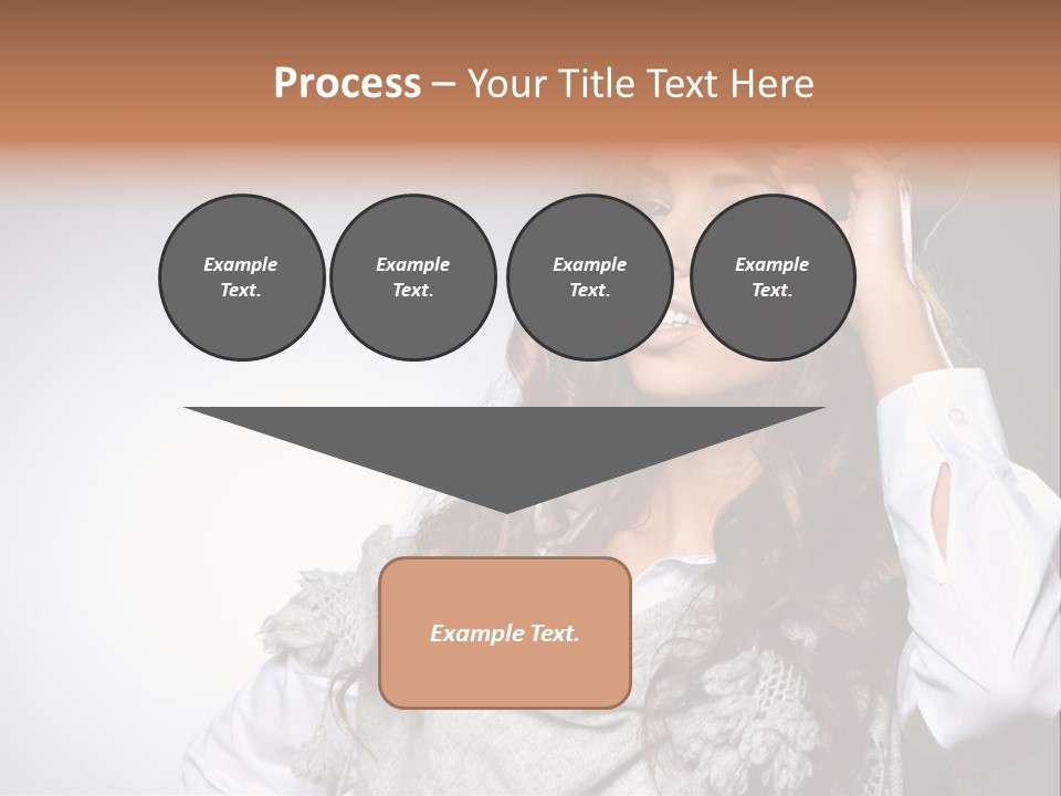 Lady Education Happy PowerPoint Template