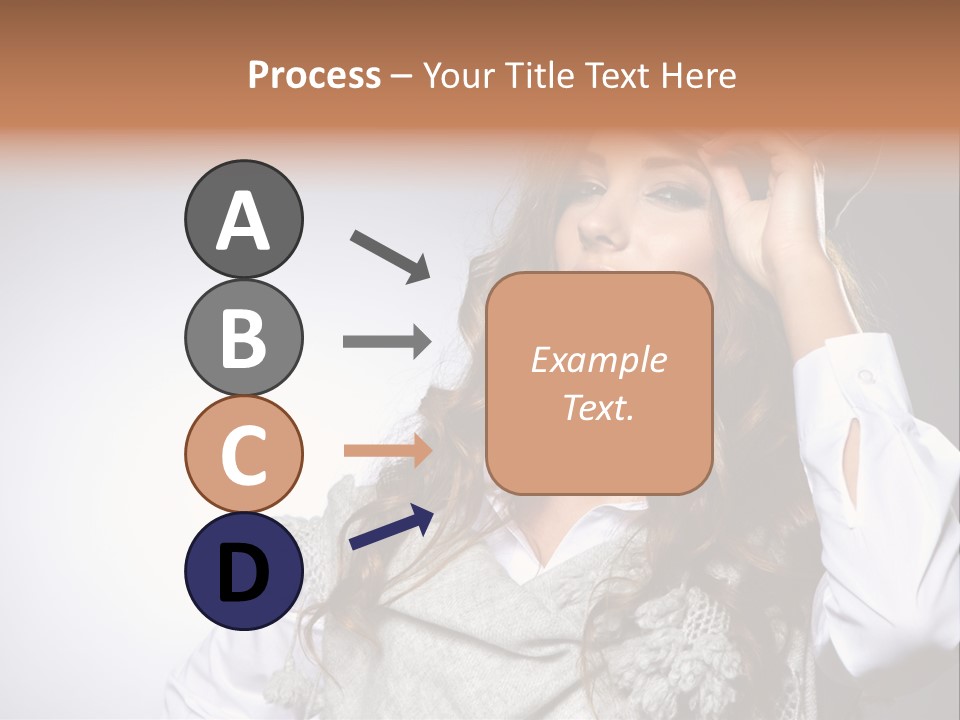 Lady Education Happy PowerPoint Template