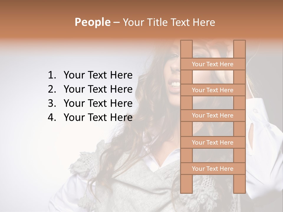 Lady Education Happy PowerPoint Template