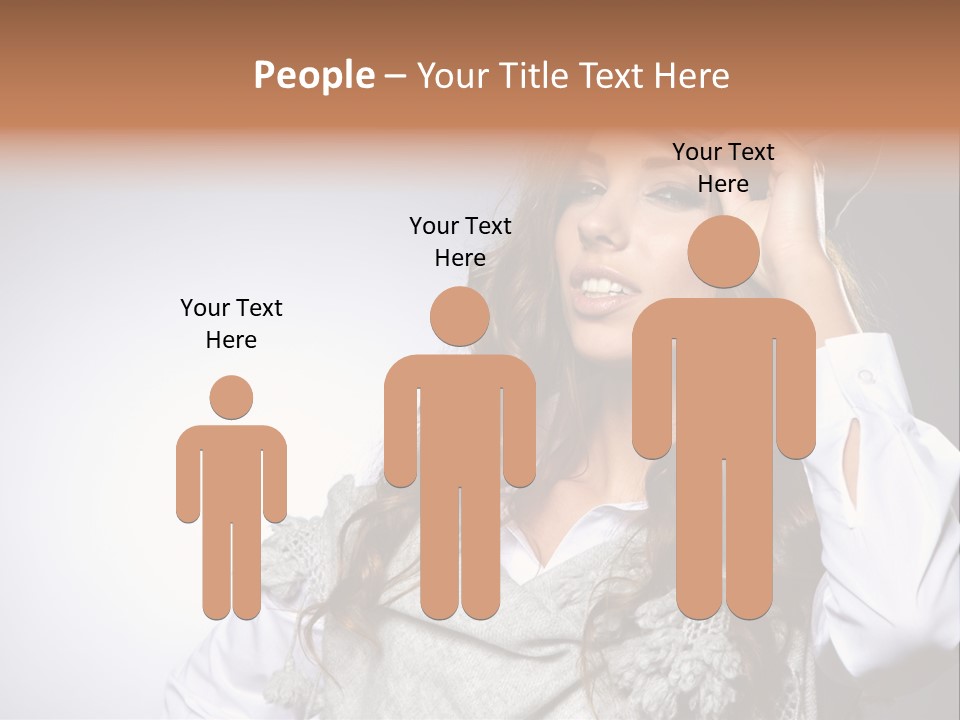 Lady Education Happy PowerPoint Template