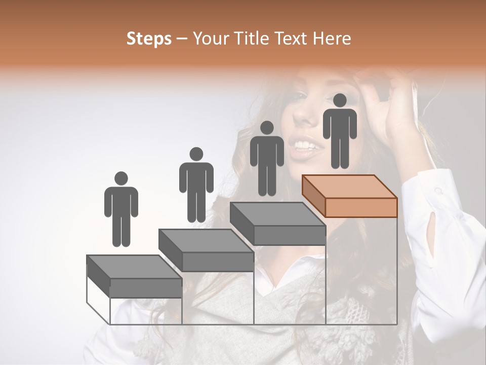 Lady Education Happy PowerPoint Template