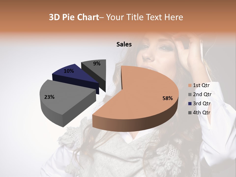 Lady Education Happy PowerPoint Template