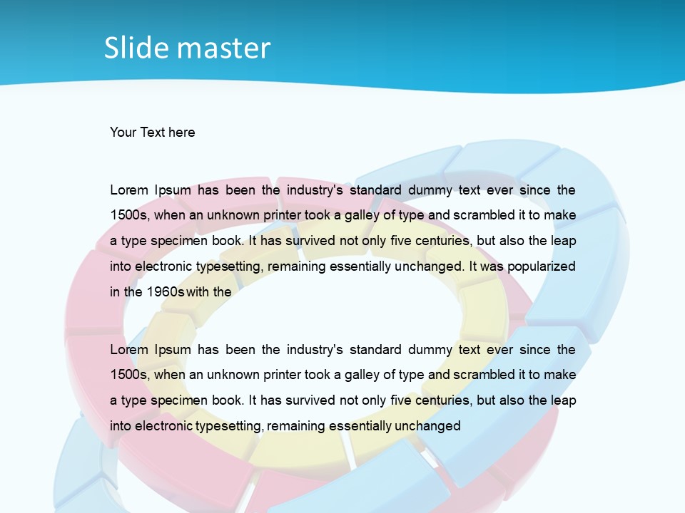 Plate Bright Element PowerPoint Template