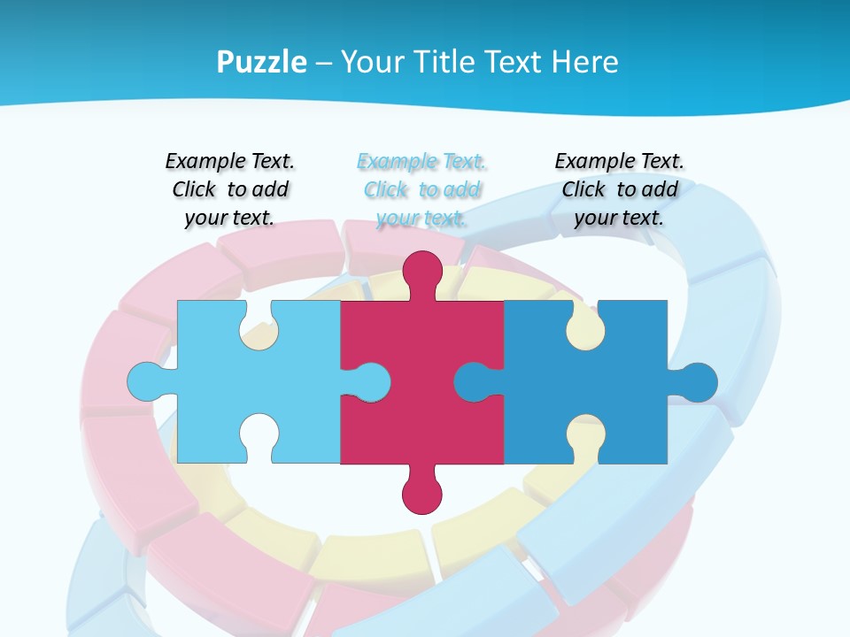 Plate Bright Element PowerPoint Template