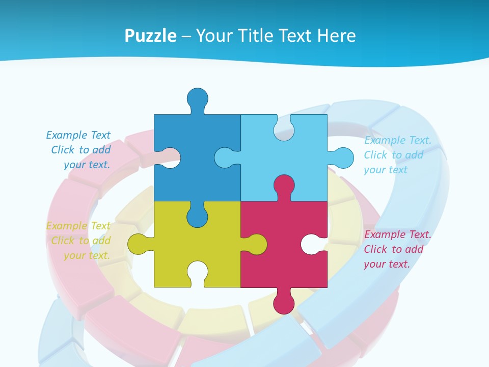 Plate Bright Element PowerPoint Template