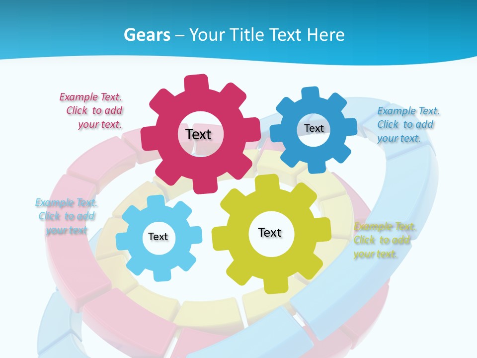 Plate Bright Element PowerPoint Template