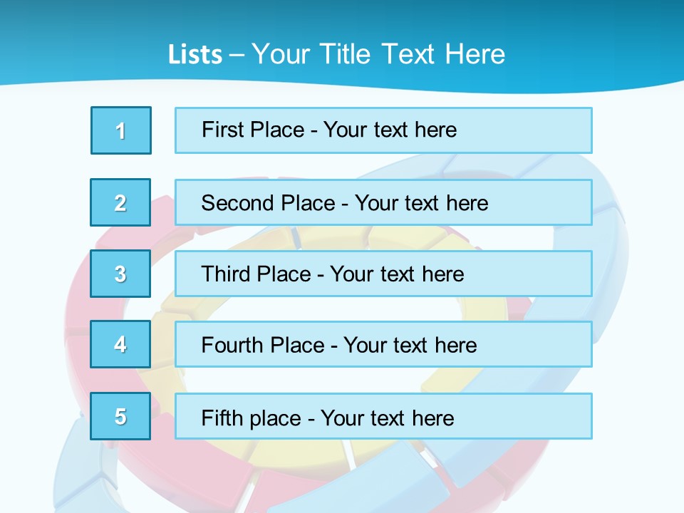 Plate Bright Element PowerPoint Template