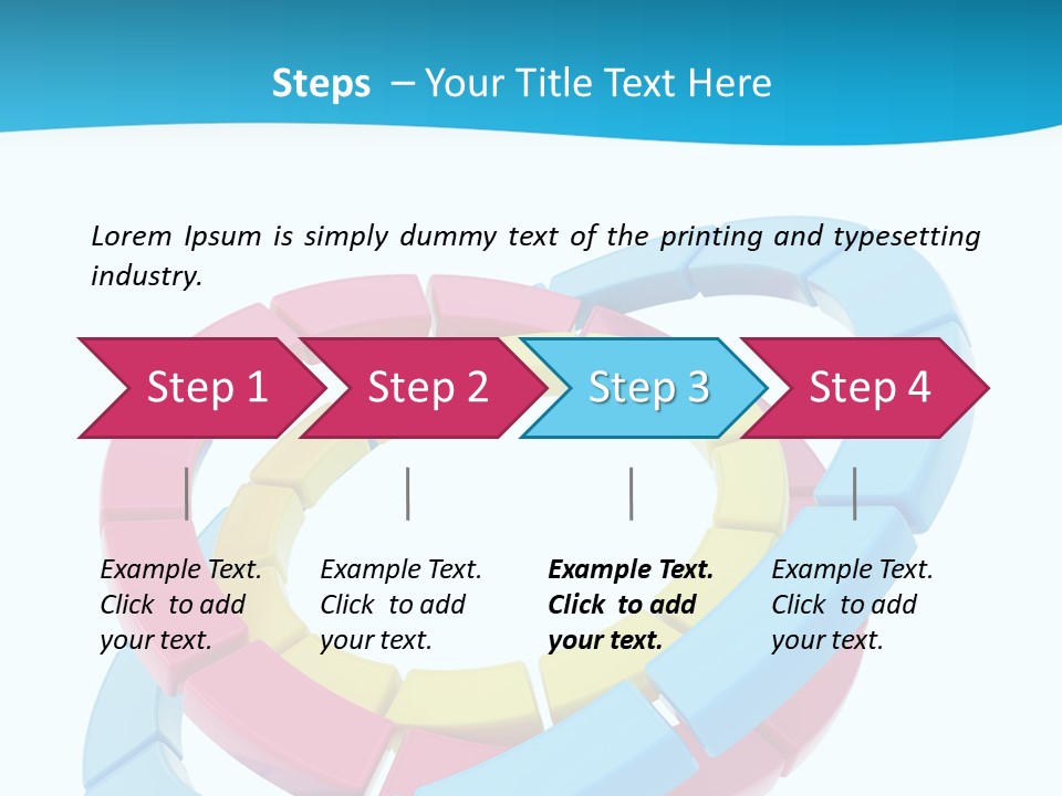 Plate Bright Element PowerPoint Template