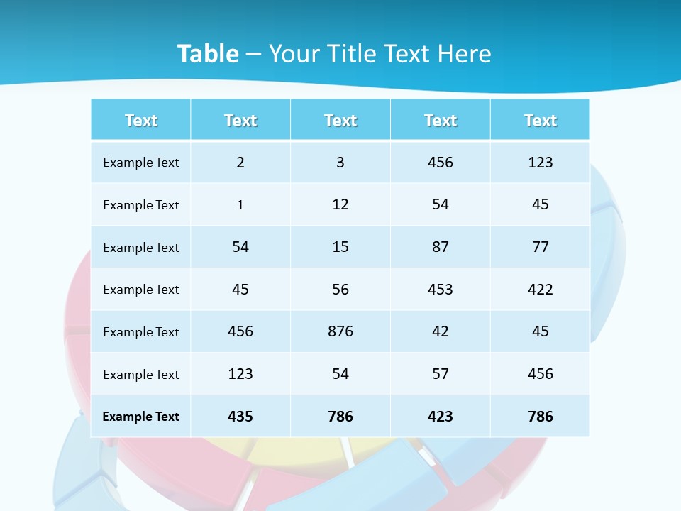 Plate Bright Element PowerPoint Template
