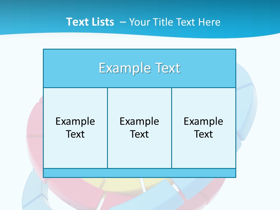 Plate Bright Element PowerPoint Template