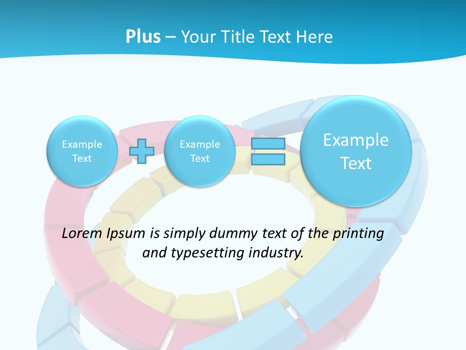 Plate Bright Element PowerPoint Template