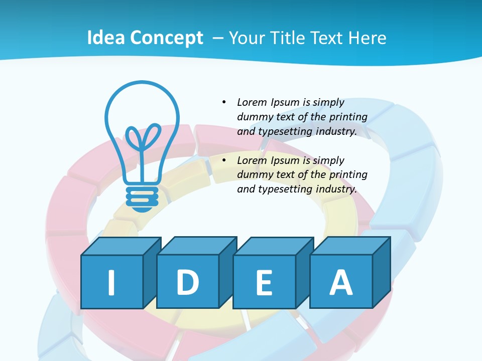 Plate Bright Element PowerPoint Template