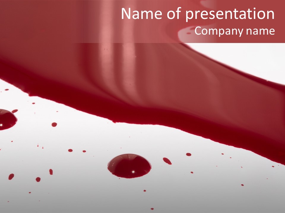 Murder Cut Puddle PowerPoint Template