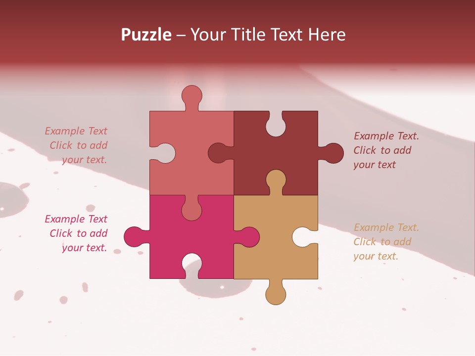Murder Cut Puddle PowerPoint Template