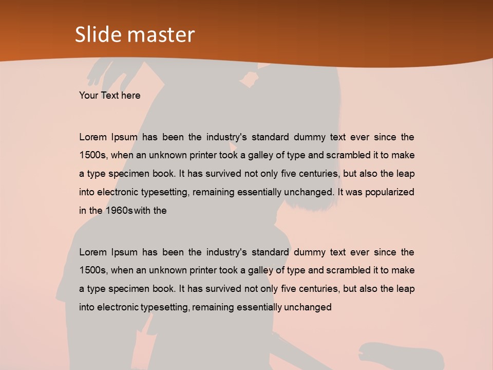 Embrace Sky Girl PowerPoint Template