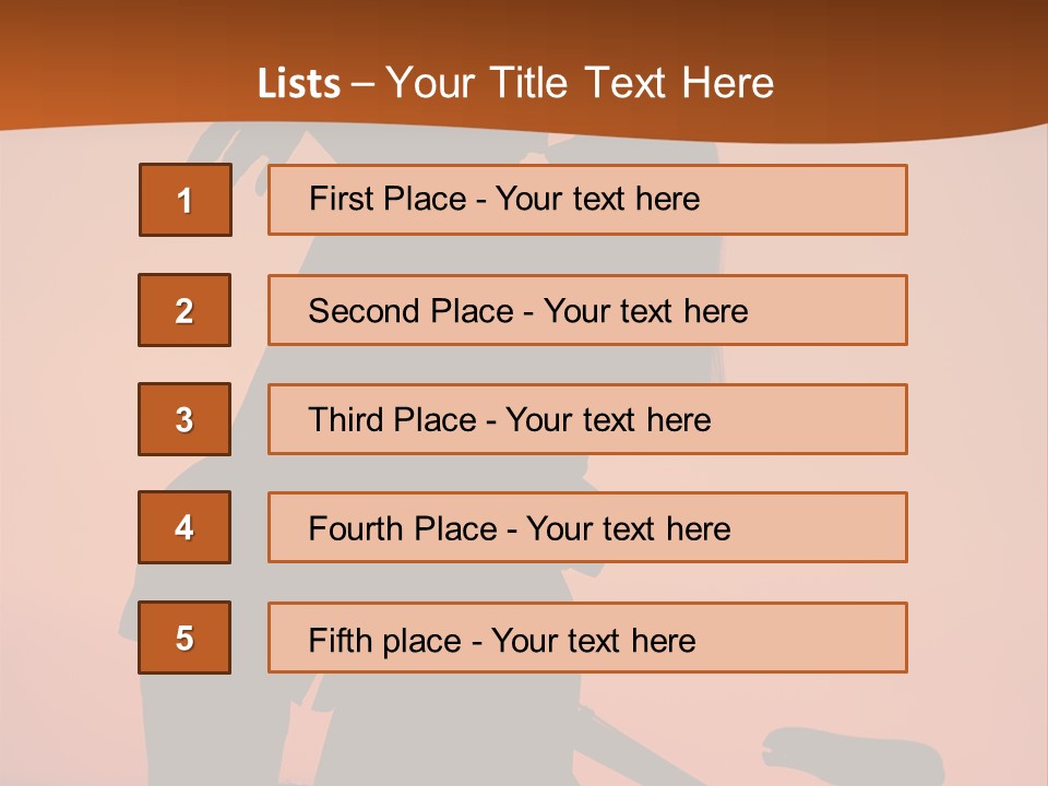 Embrace Sky Girl PowerPoint Template