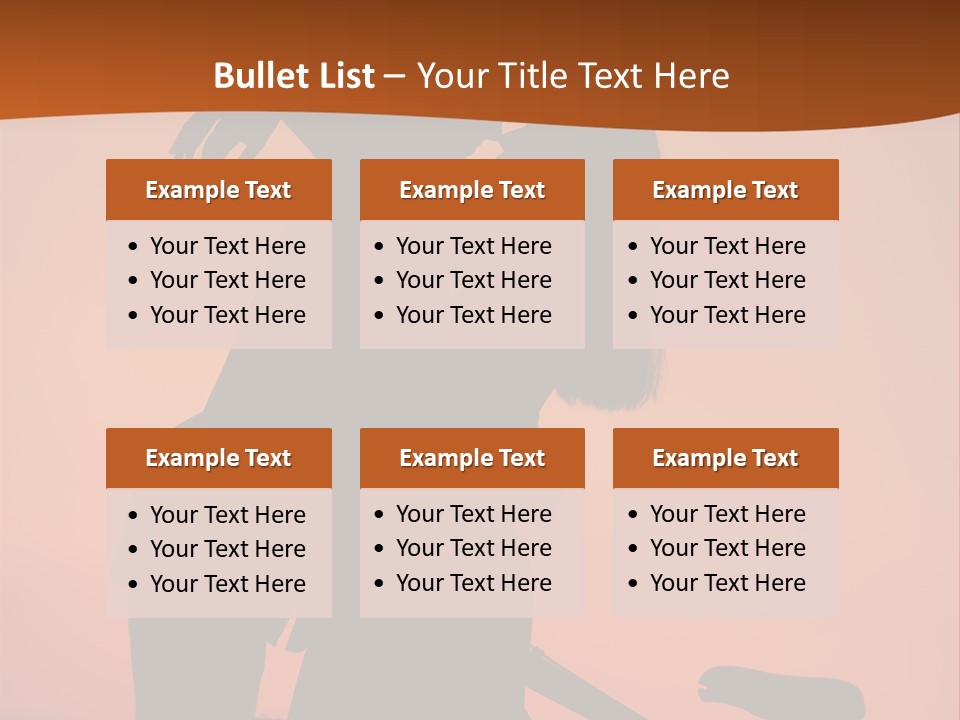 Embrace Sky Girl PowerPoint Template