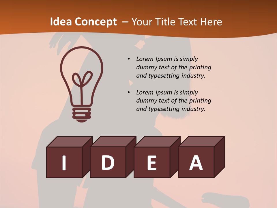 Embrace Sky Girl PowerPoint Template