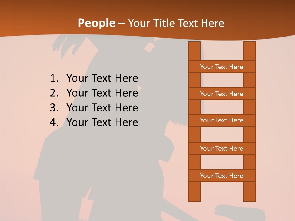 Embrace Sky Girl PowerPoint Template