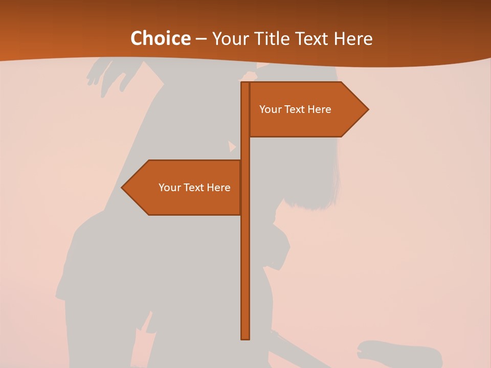 Embrace Sky Girl PowerPoint Template