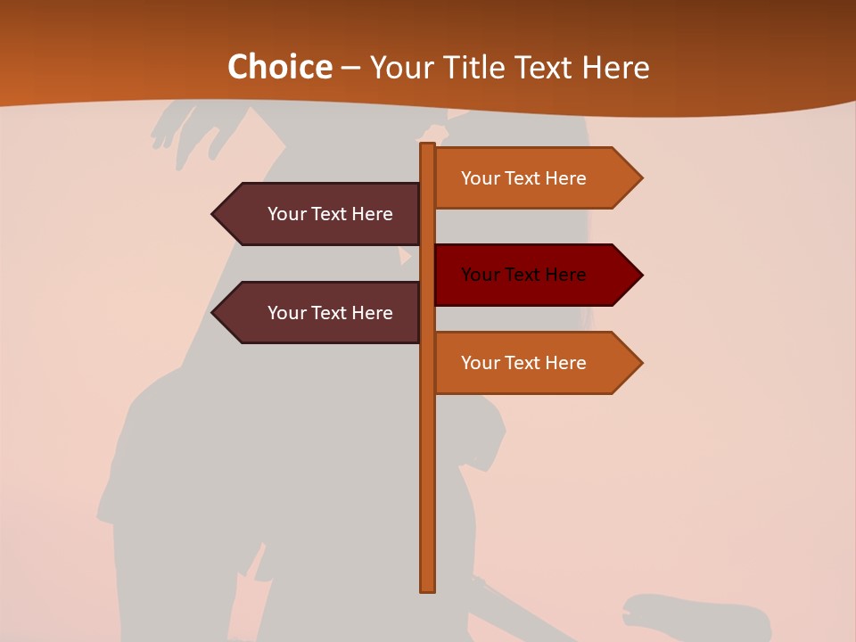 Embrace Sky Girl PowerPoint Template