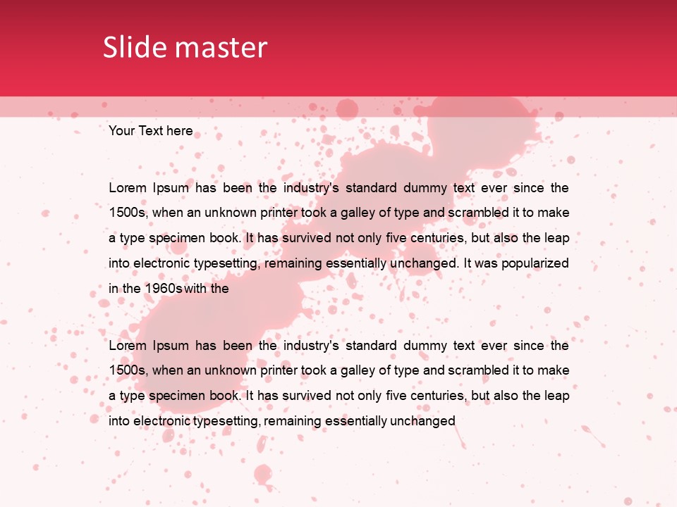 Injury Spill Inkblot PowerPoint Template