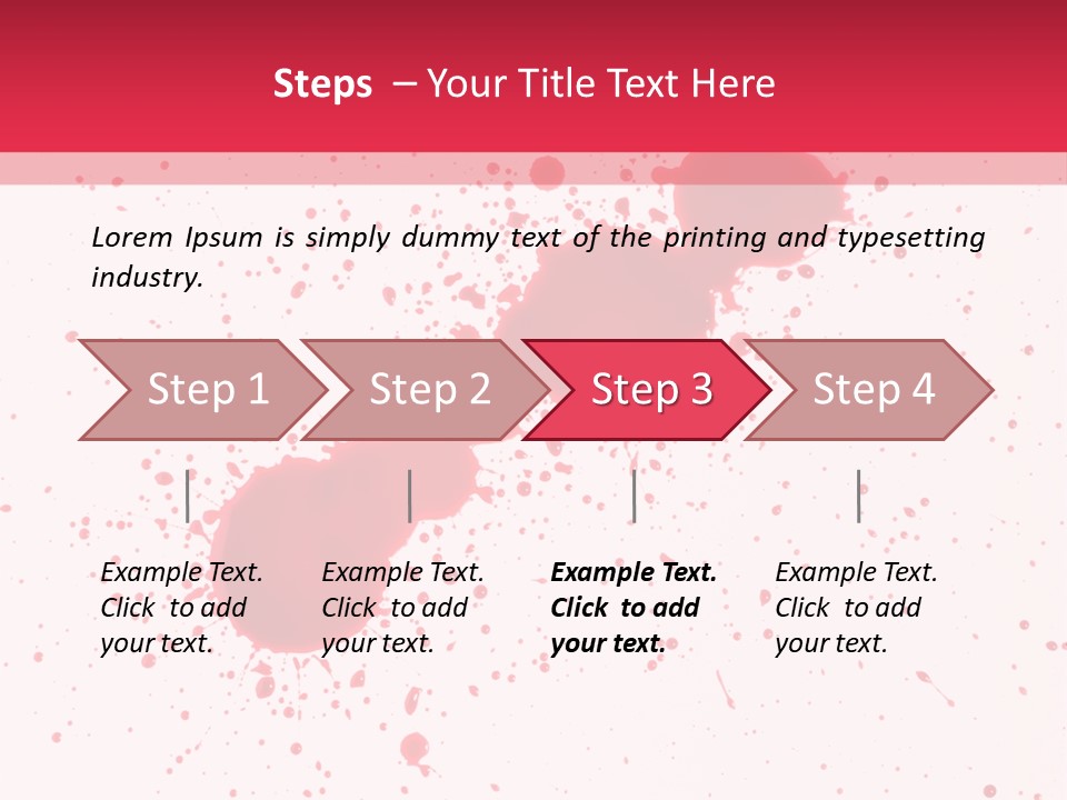 Injury Spill Inkblot PowerPoint Template
