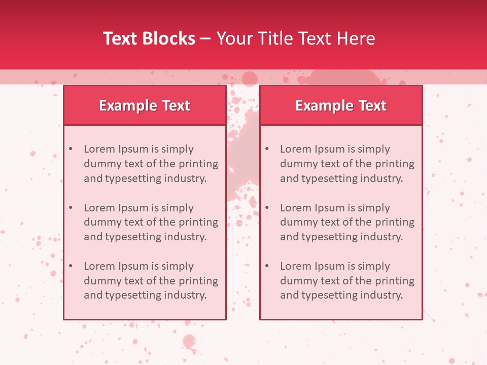 Injury Spill Inkblot PowerPoint Template