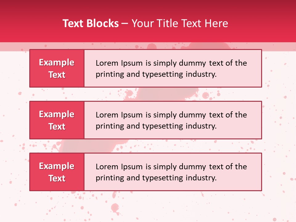 Injury Spill Inkblot PowerPoint Template